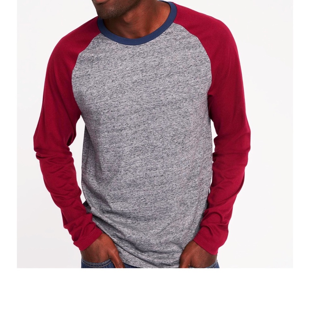 Old Navy Mens Soft-Washed Raglan-Sleeve Tee